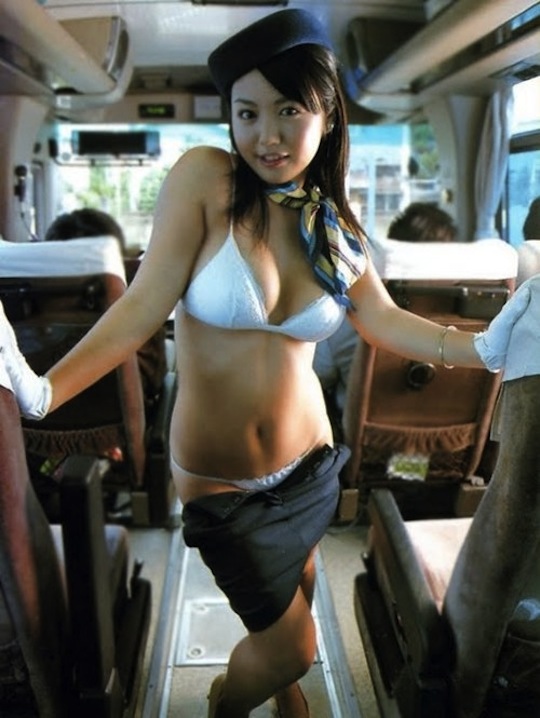 sayaka isoyama sexy tour conductress idol hot