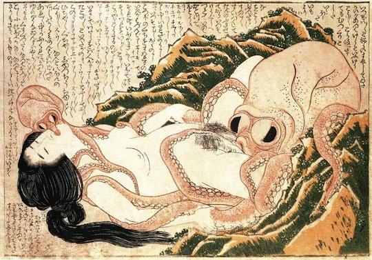 tentacle sex japan hokusai the dream of the fishermans wife
