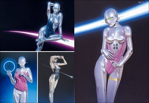 gynoid hajime sorayama sexy fetish robot cyborg fantasy art erotic adult