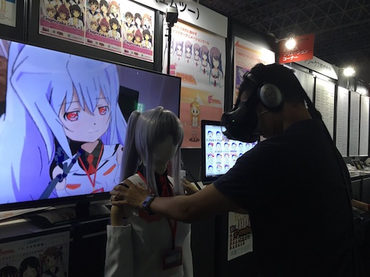 tokyo game show groping chikan virtual reality emote mannequin