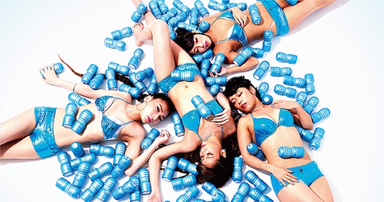 tenga go-go dancer hot summer girls contest campaign cooling