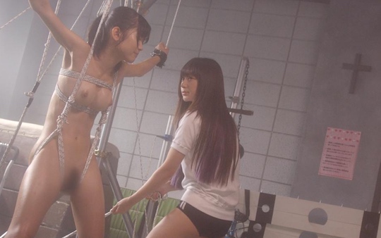 noriko kijima mika yano yuki mamiya mogami haruna yoshizumi the torture club bondage bdsm soft core porn film japanese lesbian sex scene nude naked