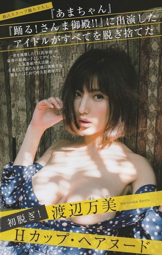 bambi watanabe busty japanese gravure idol model naked BAMBI hair nude photo book