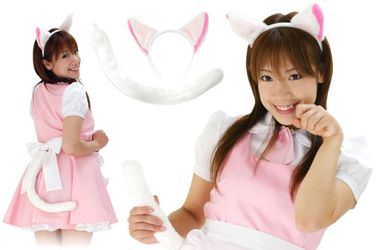 japanese maid cat neko mimi cosplay costume