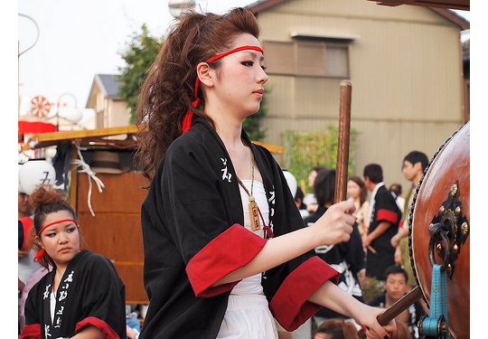 japanese summer festival matsuri girls