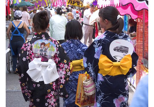 japanese summer festival matsuri girls