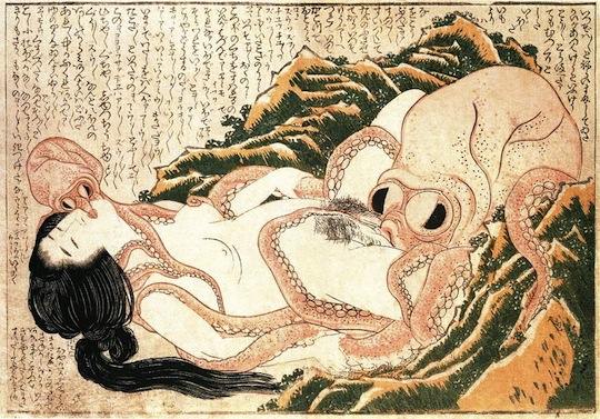 tentacle sex japan hokusai the dream of the fisherman's wife