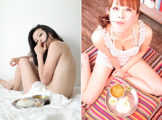 japan curry semi nude sexy calendar buttah restaurant