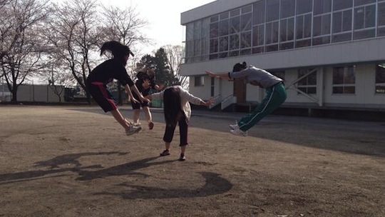 japan school student girl ninja dragon ball kamehameha