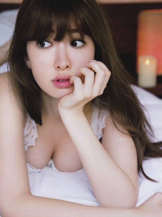 haruna kojima akb48 sexy hot body nude naked breasts underwear lingerie peach john