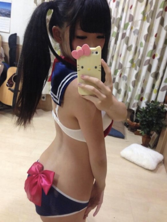 peach john akira itsuki selfie sailor moon cosplay underwear lingerie costume sexy