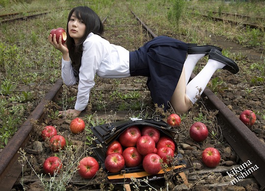 kikuna mishima japanese photographer schoolgirls erotic art