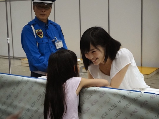 akb48 handshaking meet and greet event big sight increased security body checks