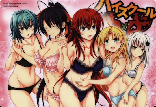 high school d x d rias gremory breasts light novel manga anime