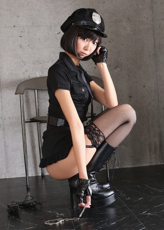 necoco police woman japan sexy uniform cosplay hot