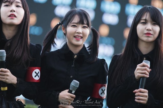 pritz k-pop music group girl band nazi uniform clothes