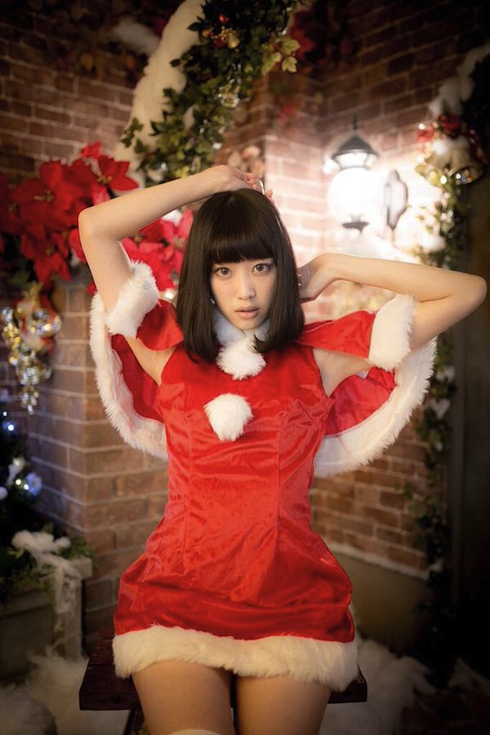 mizuki shinosaki sexy christmas cosplay hot girl japanese