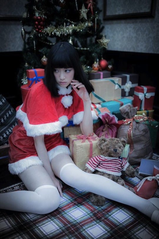 mizuki shinosaki sexy christmas cosplay hot girl japanese