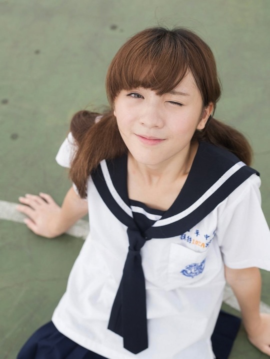 yuki aoyama taiwan kawaii school girl uniform cute student