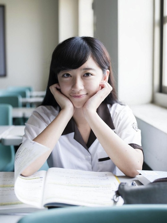 yuki aoyama taiwan kawaii school girl uniform cute student