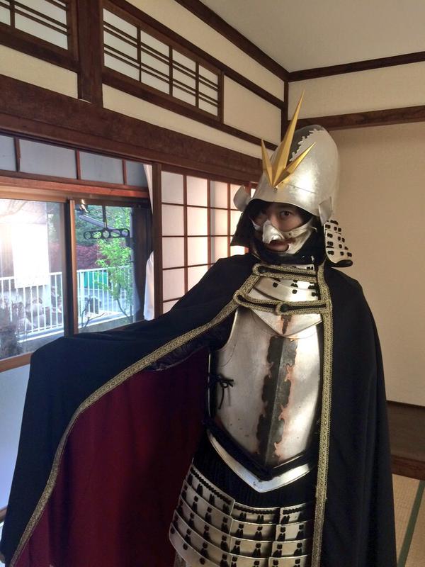 yuka kuramochi gravure idol model yoroi bijo samurai armor suit japan tv show