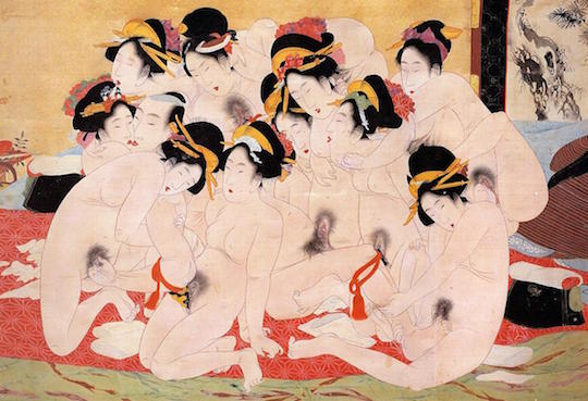 japanese shunga prints erotic art historical pornography explicit exhibition tokyo eisei bunko museum