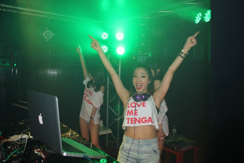 tenga ten year anniversary birthday party celebration nightclub go-go dancer condom promo event masturbation japanese sex toy