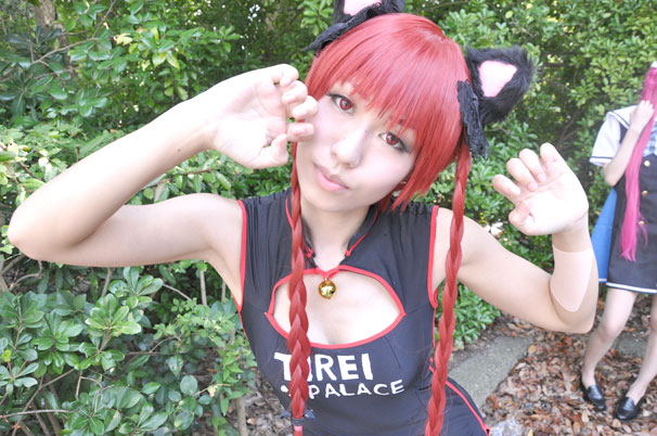 sexy japanese girl cosplayer wonder festival chiba makuhari messe summer