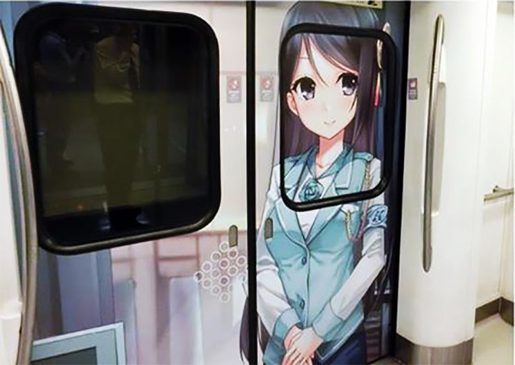 kaohsiung taiwan subway train moe otaku itasha anime character