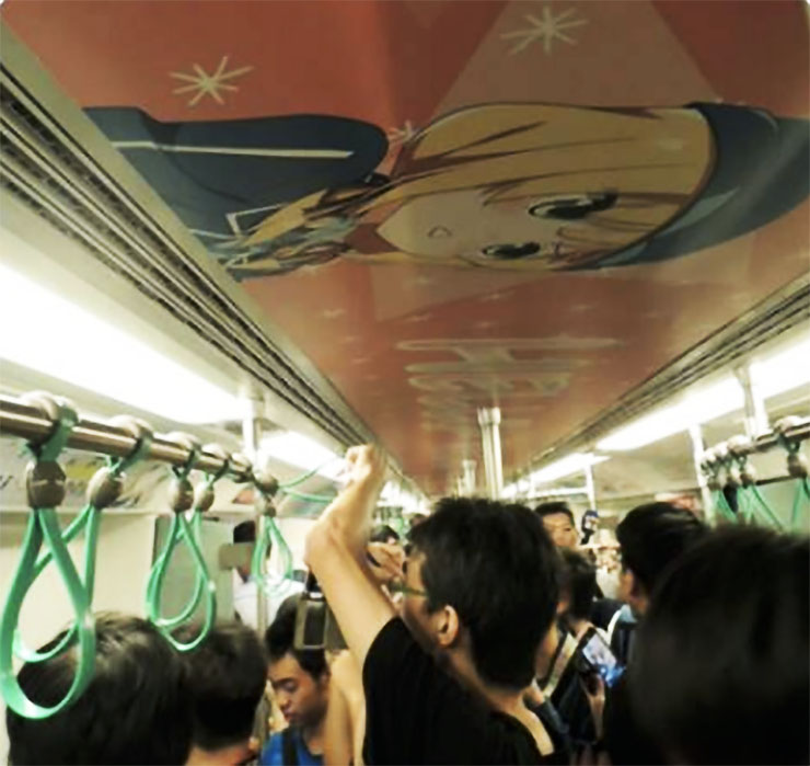 kaohsiung taiwan subway train moe otaku itasha anime character