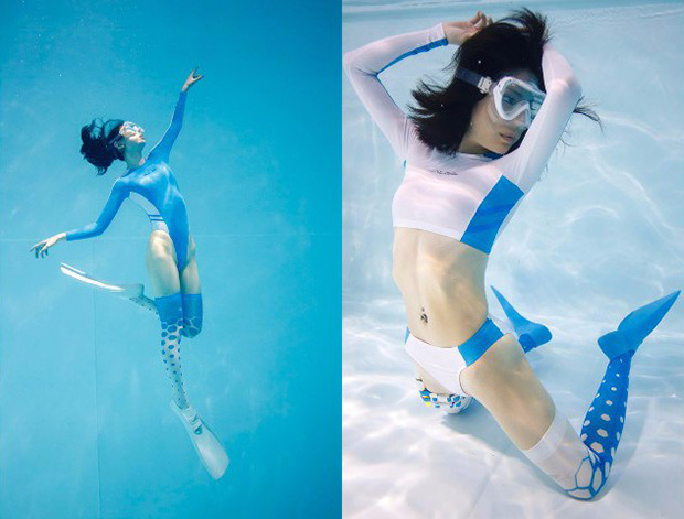 manabu koga underwater suichu knee high girls cube japanese models swimsuits