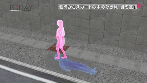 japan panchira storm drain voyeur panties fetish arrested