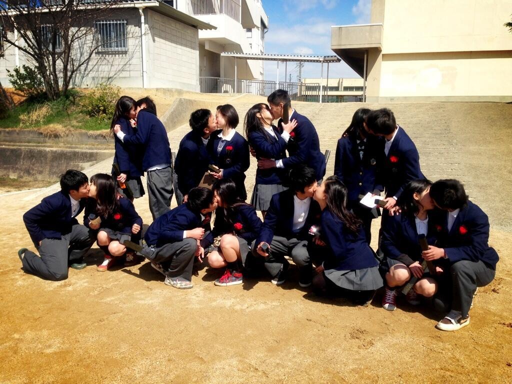 japanese school students kissing underage sex tokyo