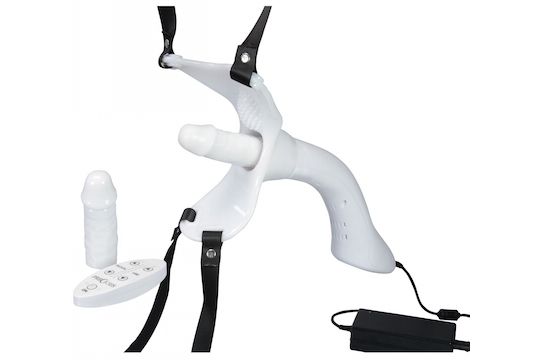love partner piston harness wearable dildo vibrator powered.