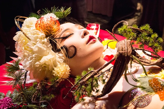 tokyo nyotaimori naked sushi party try experience