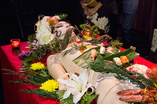 tokyo nyotaimori naked sushi party try experience