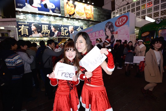 christmas cosplay costume santa sexy girls japan tokyo shibuya