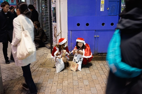 christmas cosplay costume santa sexy girls japan tokyo shibuya