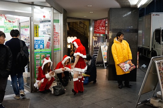 christmas cosplay costume santa sexy girls japan tokyo shibuya