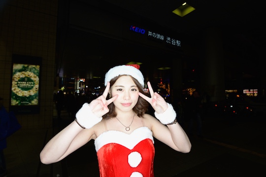 christmas cosplay costume santa sexy girls japan tokyo shibuya