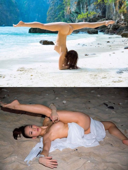 risa izumi olympic gymnast nude model naked japanese athlete photobook gravure