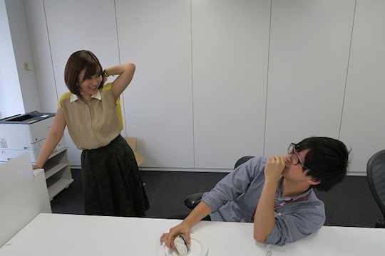 akiko ooki sdn48 armpit onigiri office lady rice roll