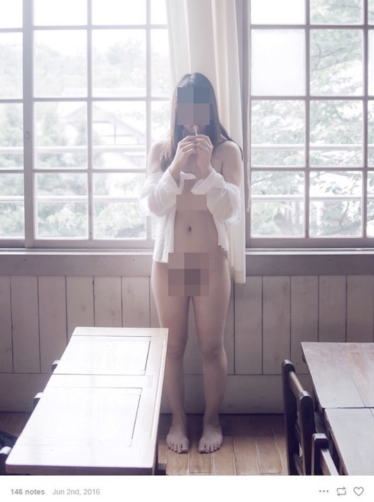 fuchu kyodo no mori open-air museum nude naked fetish pictures selfie japanese instagram