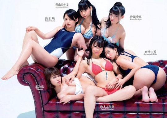 weekly playboy anniversary japan fifty gravure models sexy photo shoot