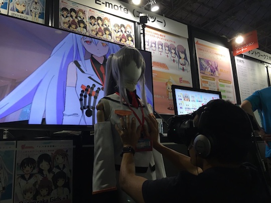 tokyo game show groping chikan virtual reality emote mannequin