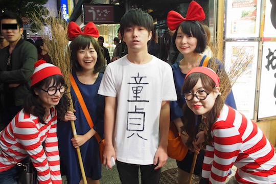 ryosuke takano university of tokyo student virgin costume shibuya center gai halloween street party cosplay