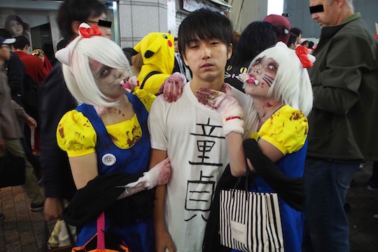 ryosuke takano university of tokyo student virgin costume shibuya center gai halloween street party cosplay