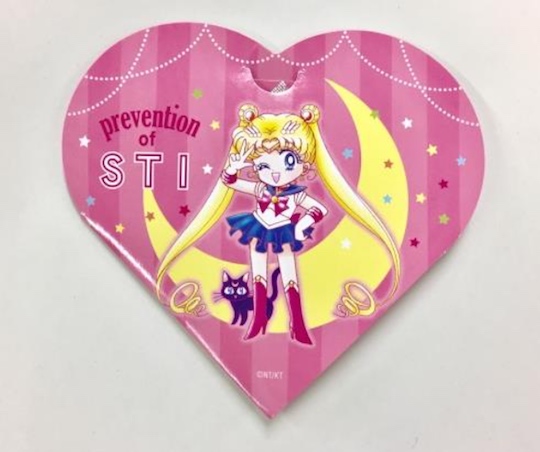 sailor moon safe sex std sti condom campaign japan testing