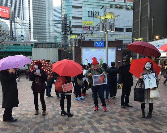 red umbrella march tokyo sex workers