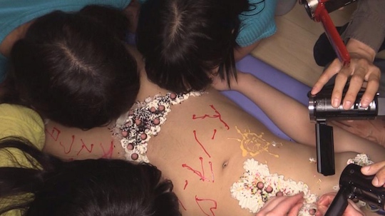 japanese porn star lesbian nyotaimori party